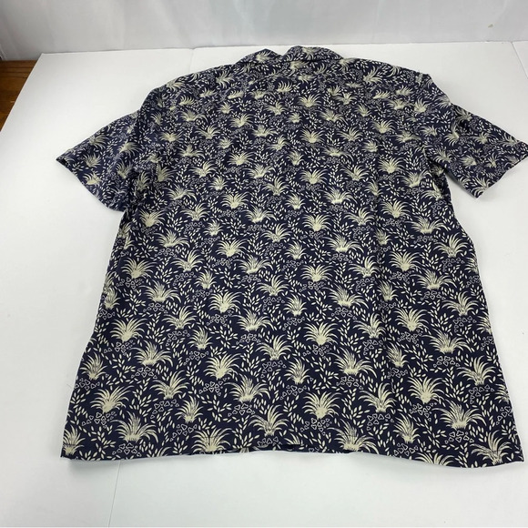 French Connection Mens Small Hawaiian Button Down Shirt Short Sleeve NWT - Picture 6 of 6